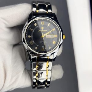 NEW POEDAGAR 615 Quartz Stainless Steel Watch For Men
