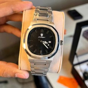 Poedagar 613 Business Quartz Luxury Stainless Steel Luminous Watch for Men Watch