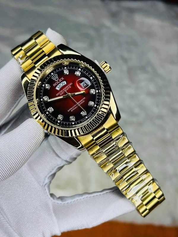 Rolex Quartz Movement Stainless Steel Analog Watch for Men